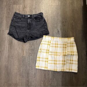 Shorts size 4 skirt size small bundle